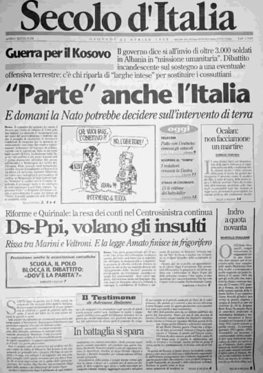 giovedì 22 aprile 1999