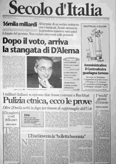 mercoledì 16 giugno 1999