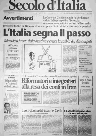 martedì 13 luglio 1999