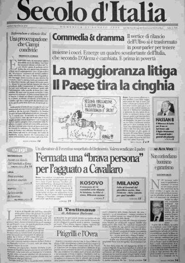 domenica 25 luglio 1999
