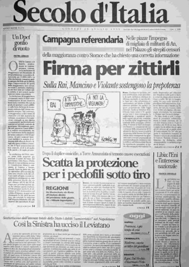 giovedì 29 luglio 1999