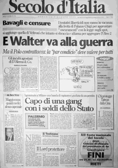 domenica 1 agosto 1999