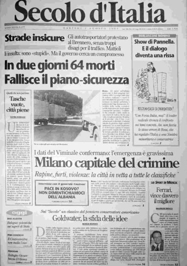 martedì 3 agosto 1999