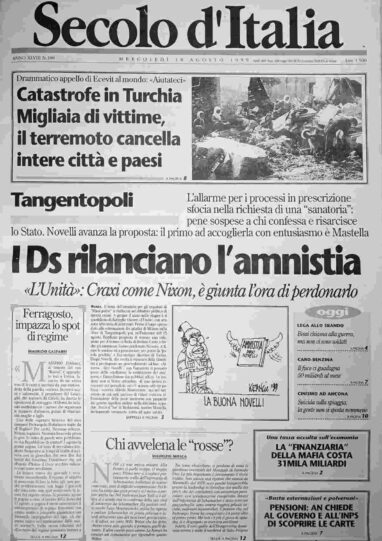 mercoledì 18 agosto 1999