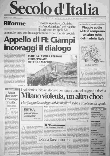 giovedì 19 agosto 1999