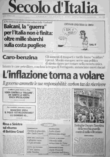venerdì 20 agosto 1999