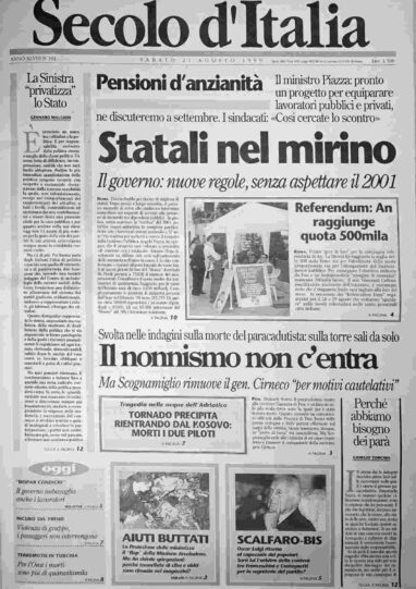 sabato 21 agosto 1999