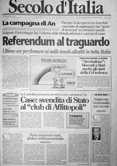 domenica 29 agosto 1999