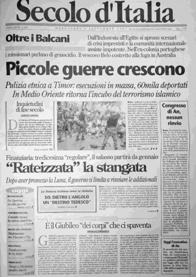 mercoledì 8 settembre 1999