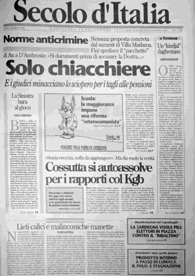 mercoledì 22 settembre 1999