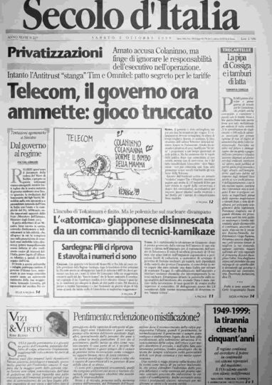 sabato 2 ottobre 1999