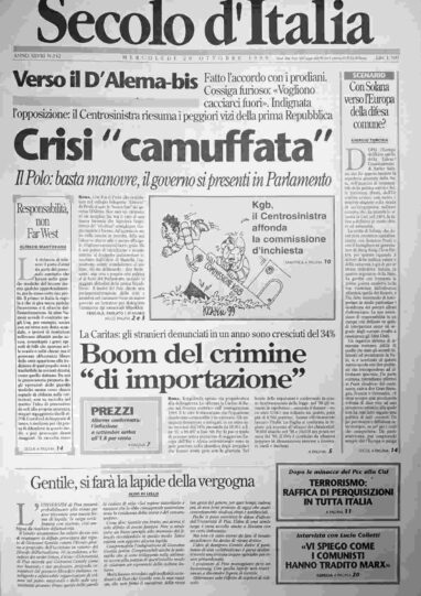mercoledì 20 ottobre 1999