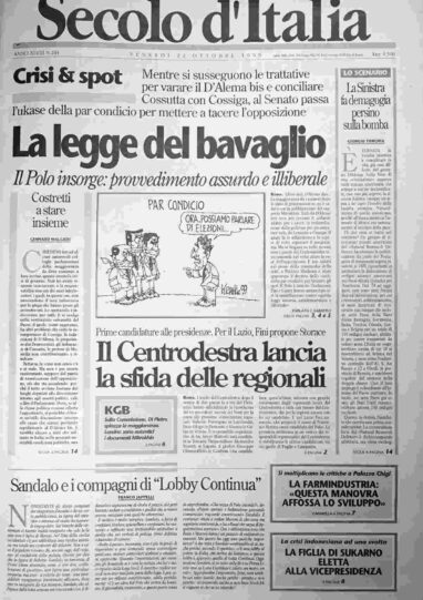 venerdì 22 ottobre 1999