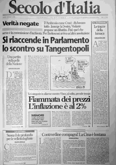 venerdì 29 ottobre 1999