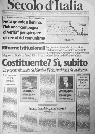 mercoledì 10 novembre 1999