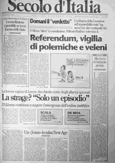 mercoledì 8 dicembre 1999