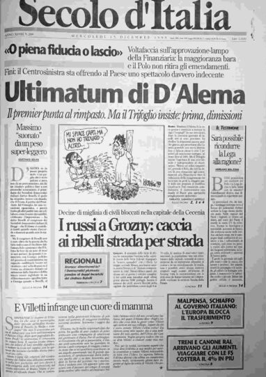 mercoledì 15 dicembre 1999