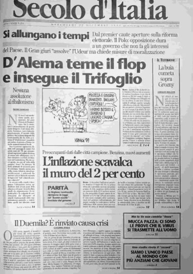 mercoledì 22 dicembre 1999