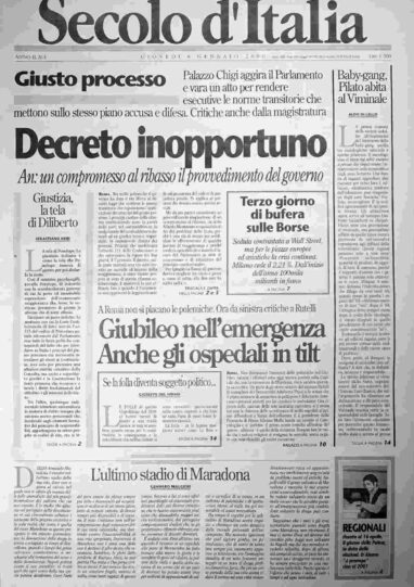 giovedì 6 gennaio 2000