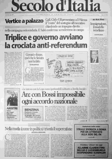 domenica 9 gennaio 2000