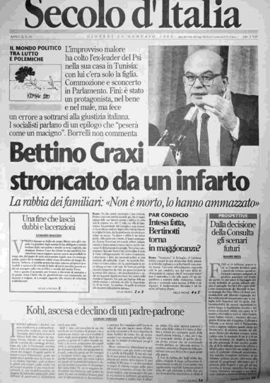 giovedì 20 gennaio 2000