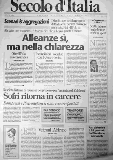 martedì 25 gennaio 2000