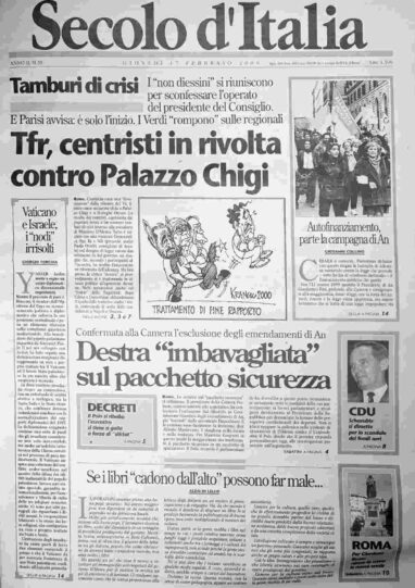 giovedì 17 febbraio 2000