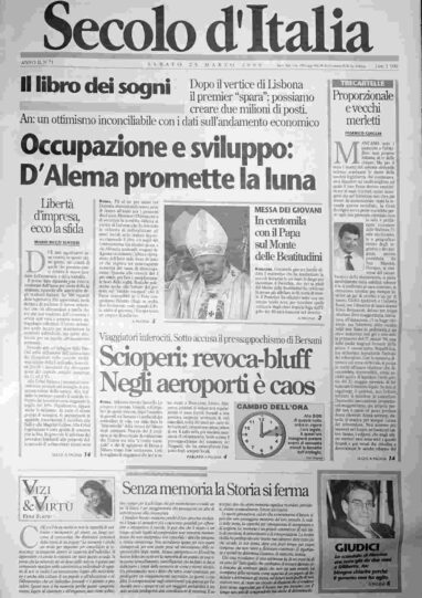 sabato 25 marzo 2000