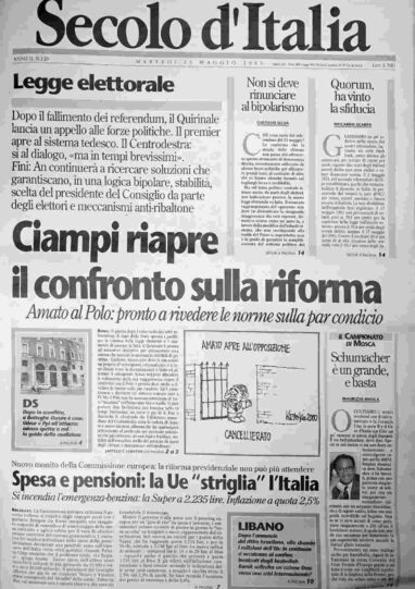 martedì 23 maggio 2000
