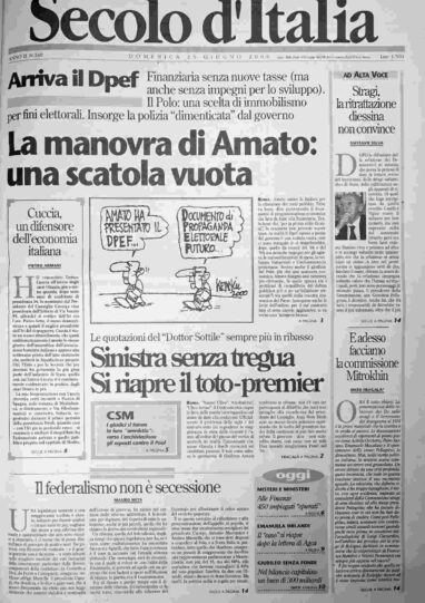 domenica 25 giugno 2000