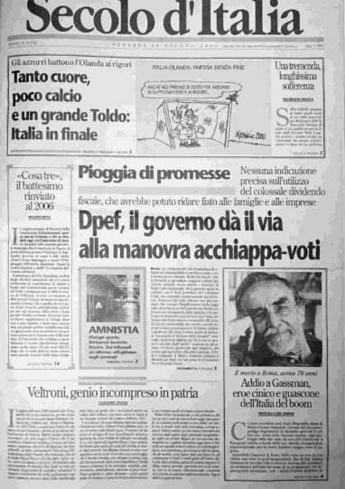 venerdì 30 giugno 2000