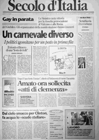 domenica 9 luglio 2000