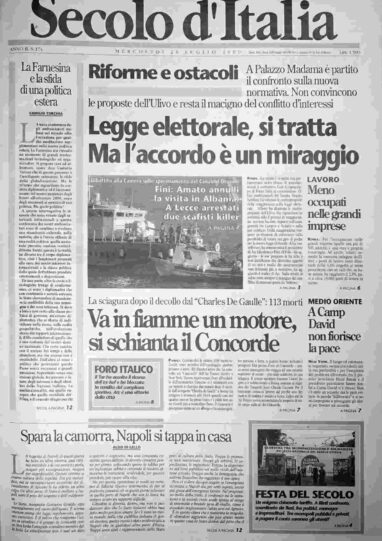 mercoledì 26 luglio 2000