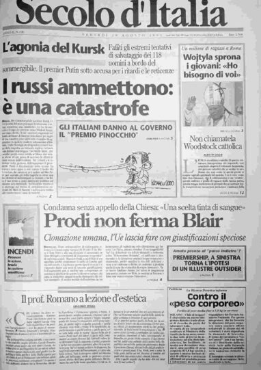 venerdì 18 agosto 2000