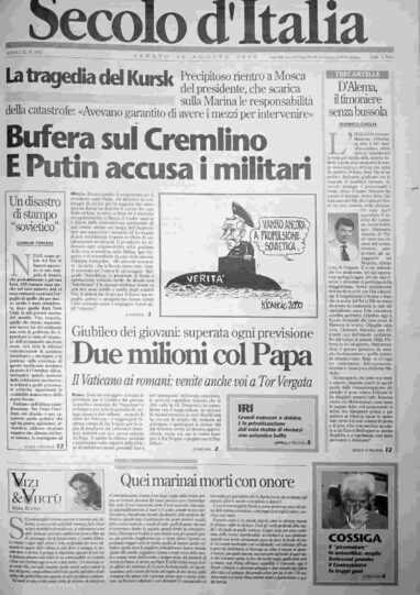 sabato 19 agosto 2000