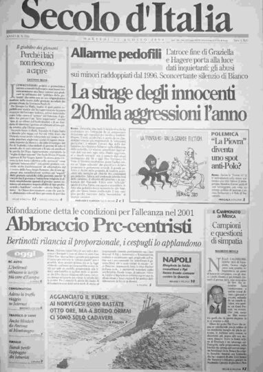 martedì 22 agosto 2000