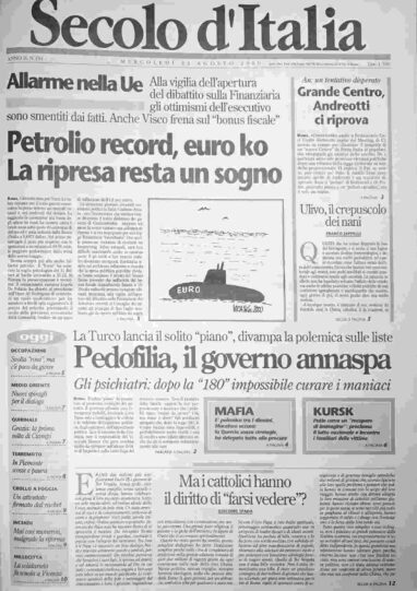 mercoledì 23 agosto 2000