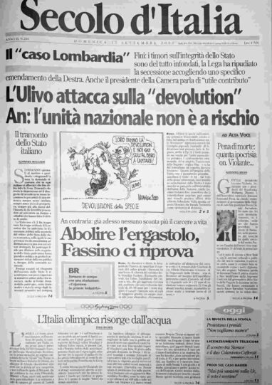 domenica 17 settembre 2000