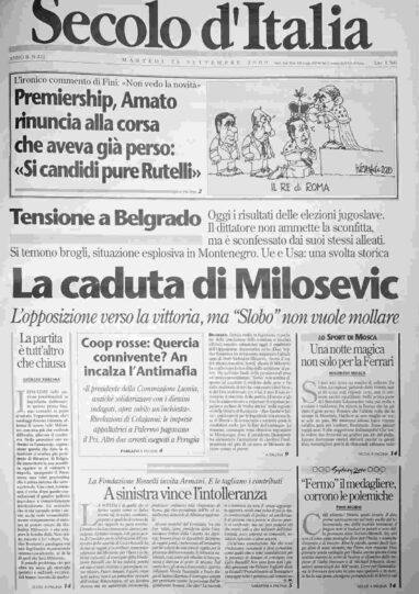 martedì 26 settembre 2000
