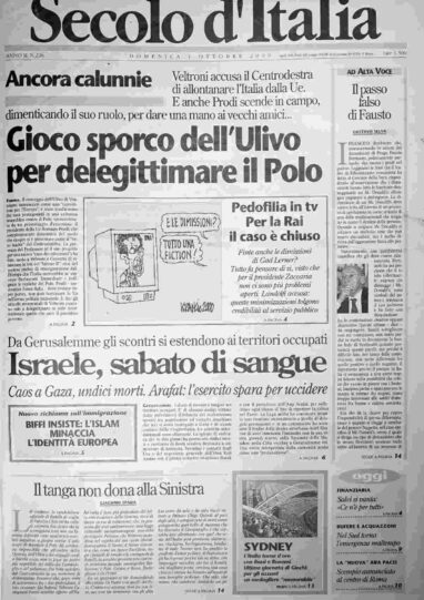 domenica 1 ottobre 2000