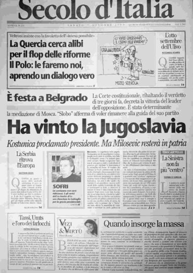 sabato 7 ottobre 2000