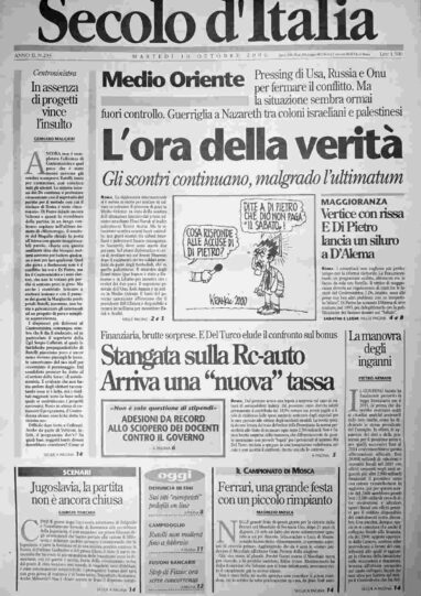 martedì 10 ottobre 2000