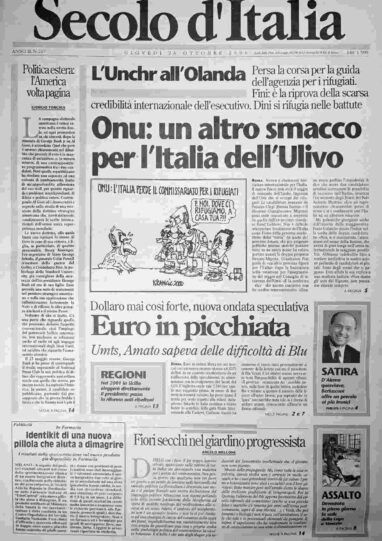 giovedì 26 ottobre 2000