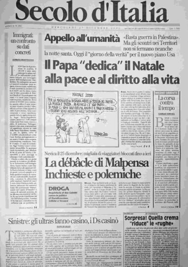 mercoledì 27 dicembre 2000