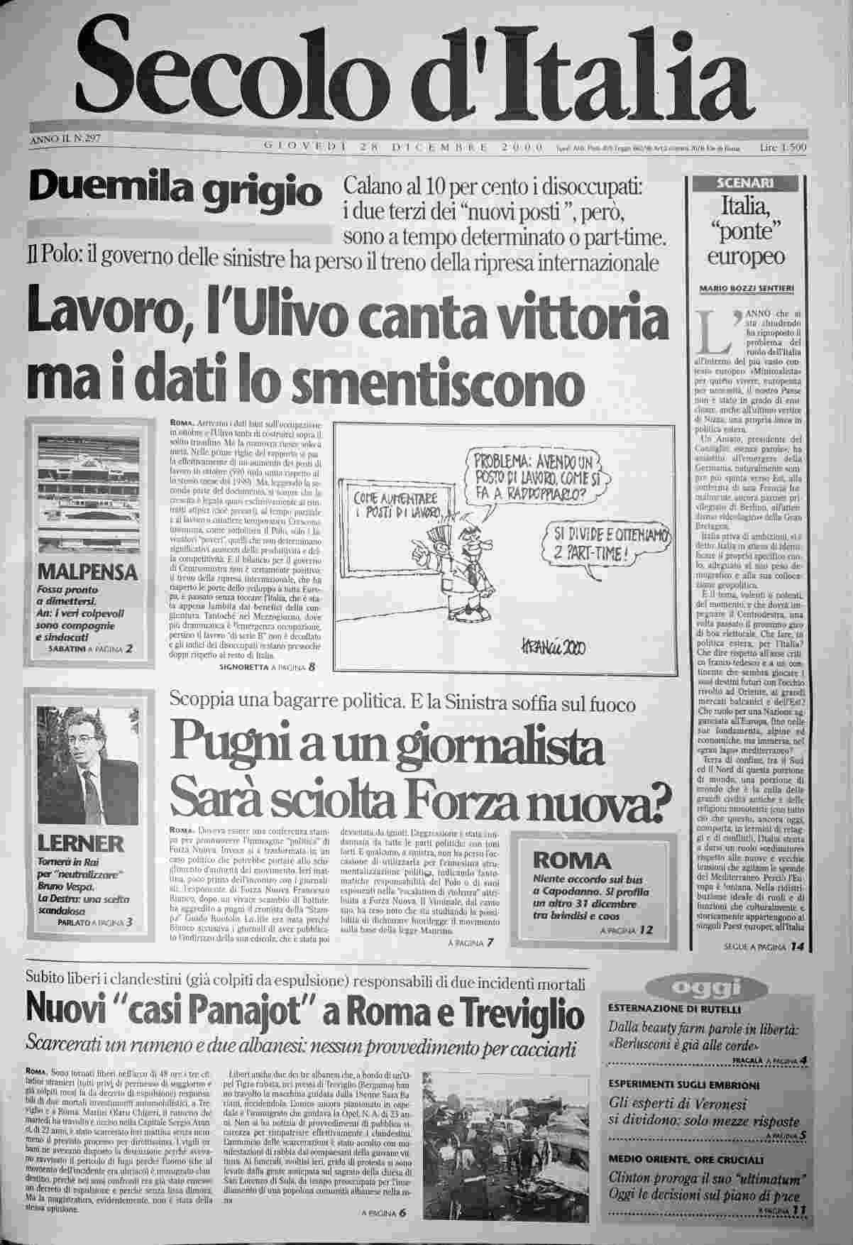 giovedì 28 dicembre 2000