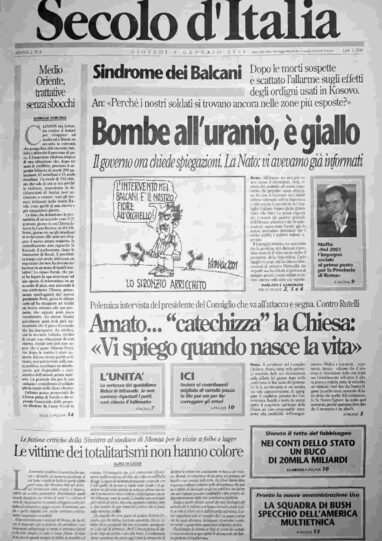 giovedì 4 gennaio 2001