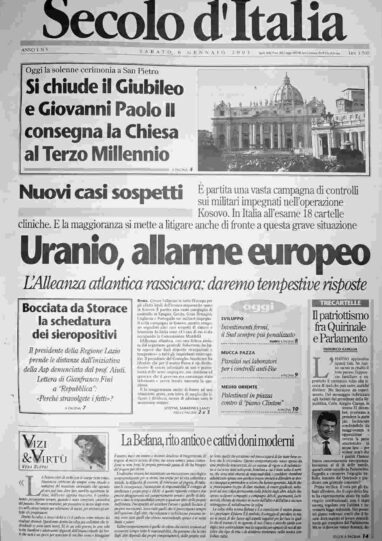 sabato 6 gennaio 2001
