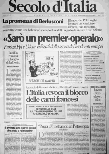 venerdì 12 gennaio 2001