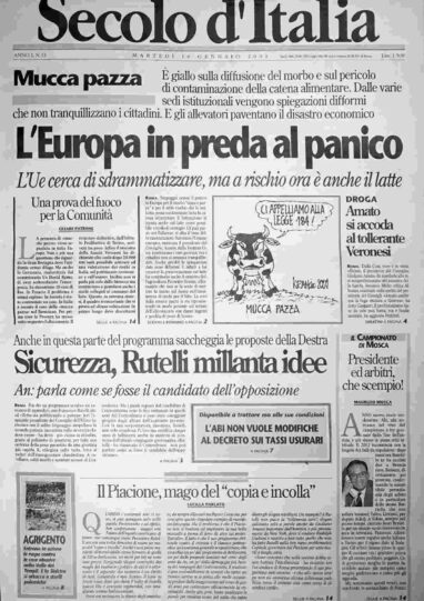 martedì 16 gennaio 2001