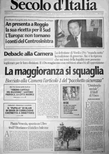 giovedì 25 gennaio 2001